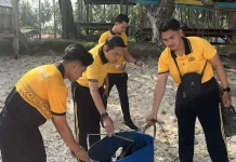 Polres Kaur Gencarkan Aksi ASRI di Kawasan Pantai Pengubaian