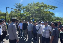Kapolres Kaur Kawal Aksi Damai GMMSB Terkait Kasus Kekerasan Anak