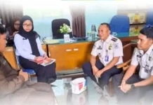 Tim  Supervisi Imigrasi Bengkulu Kunjungi Kemenag Kaur Pembinaan Nikah WNA