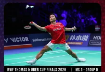 Thomas Cup 2026, Ginting Perbesar Keunggulan Indonesia 3-0 Atas Aljazair