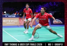 Thomas Cup 2026, Fajar/Fikri Tambah Kemenangan Indonesia Menjadi 4-0 Atas Aljazair