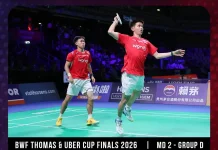 Thomas Cup 2026, Raymond/Joaquin Pastikan Kemenangan Indonesia Menjadi 5-0