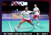 Thomas Cup 2026, Sabar/Reza Menang, Indonesia vs Thailand 1-1