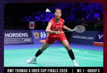 Uber Cup 2026, Putri KW Menang, Bawa Indonesia Unggul  Sementara 1-0 atas Taiwan