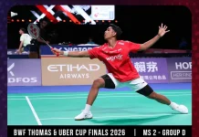 Alwi Kalah, Indonesia Tertinggal 0-2 Dari Perancis di Thomas Cup 2026