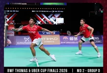 Sabar/Reza Kalah, Indonesia vs Perancis 0-4 di Thomas Cup 2026