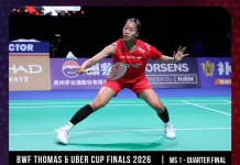 Uber Cup 2026: Putri KW Menang, Indonesia vs Denmark 1-0