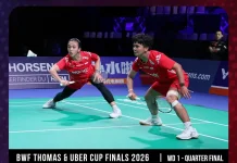 Ana/Trias Menang, Bawa Indonesia Unggul 2-1 Atas Denmark di Uber Cup 2026