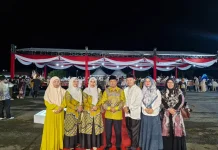 Ketua DWP Kementerian Agama Kaur Hadir Pembukaan MTQ