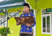 Jajaran Kemenag Kaur Upacara Harkitnas