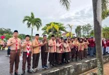 Kwarcab Kaur Hadiri Upacara HUT Kaur ke 23