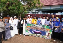 Masjid Baitul Makmur Sumber Jaya Sembelih 12 Ekor Sapi, Termasuk Bantuan Presiden