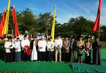 Bupati Bengkulu Selatan dan Jajaran Solat Idul Adha Di Lapangan Sekundang