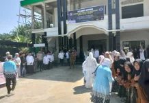 Jemaah Haji Mukomuko Disambut Haru Keluarga di Masjid Al-Muhajirin