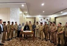 Pemda Kaur Melaksnakan Penandatanganan MOU Bersama Bank BSI Cabang Bengkulu