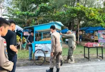 Satpol PP Tertibkan Pedagan,g di Kawasan Festival Tabot 2026