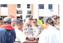 Kapolres Kaur Pimpin Langsung Pengamanan Aksi Damai GMMSB di PN Bintuhan