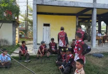 Peserta Jamnas Kwarcab Kaur Memulai Latihan Mingguan
