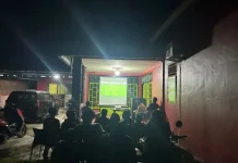Kodim Bengkulu Selatan Nobar Pildun antara Brazil Vs Jepang