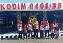 Dandim 0408 Bengkulu Selatan Lepas Atlet Silat Kejuaraan Ariska Championship