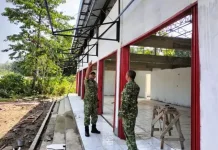 Danramil Kaur Selatan Tinjau Pembangunan KDMP