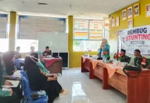 Babinsa Koramil 408-03/KT Hadiri Rembuk Stunting di Desa Tri Tunggal Bakti