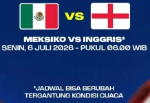 Prediksi Meksiko vs Inggris di Babak 16 Besar Piala Dunia 2026