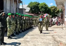 Dandim 0408 Bengkulu Selatan Pimpin Upacara Pemakaman Prajurit