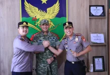 Kapolres Kaur Perkuat Sinergitas TNI-Polri Melalui Silaturahmi