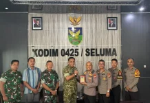Silaturahmi TNI-Polri Seluma Perkuat Koordinasi Hadapi Dinamika Keamanan Daerah