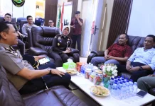 Perkuat Penegakan Hukum, Kapolres Kaur Kunjungi Kejari