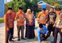 Cek Arah Kiblat, Kemenag Kaur Manfaatkan Fenomena Rashdul Kiblat Secara Ilmiah