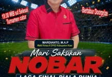 Demam Piala Dunia 2026, Mardianto SAP Gelar Nobar Final Spanyol vs Argentina