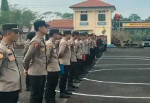 Tingkatkan Kesiapsiagaan, Polres Kaur Gelar Latihan SISPAM MAKO