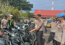 Pastikan Kesiapan Operasional, Kapolres Kaur Cek Kendaraan Dinas