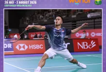 Ginting Tersingkir di Babak 32 Besar Taipei Open 2026