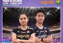 Verrell/Bernadine Terhenti di Babak 16 Besar Taipei Open 2026