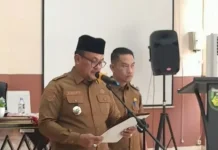 Sekda Bengkulu Selatan Melantik 39 Kepsek SD dan SMP