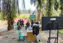 Dandim 0408 Bengkulu Selatan Ikuti Vidcon Progres Jembatan Garuda