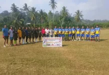 Danpos Nasal Koramil Kaur Selatan Hadiri Pembukaan Turnamen Sepakbola Kecamatan