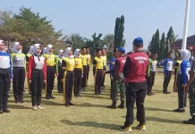 Babinsa Koramil Manna Monitoring Kegiatan Pradiklat Paskibra Bengkulu Selatan