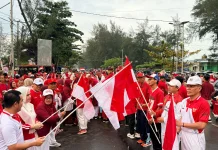 Jalan Sehat Anak RA Merah Putih Meriahkan HUT RI di Bengkulu