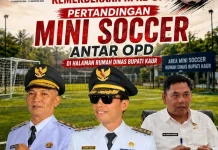 Semarak HUT RI Pemkab Kaur Gelar Lomba Mini Soker Atar OPD