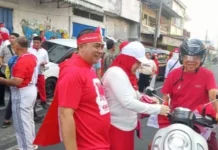 Warga Rejang Lebong Semarakkan HUT RI dengan Bendera Merah Putih di Car Free Day