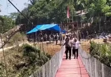 Wabup Kaur Apresiasi Pembangunan Jembatan Merah Putih Presisi di Maje