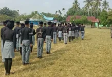 Pelatih Paskibra Kaur Utara Matangkan Persiapan Paskibra