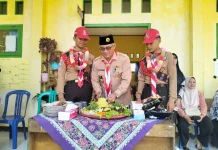 SMPN 16 Kaur Potong Tumpeng Sambut Peserta Jamnas Kembali ke Sekolah