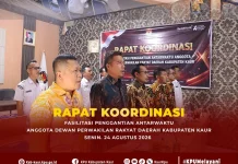 KPU Kabupaten Kaur Ikuti Rapat Koordinasi, Terkait PAW DPRD Kaur