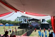 Ratusan Pelajar SD Kaur Ikuti Lomba Senam