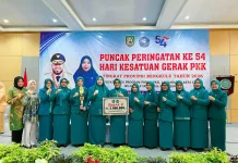 Ketua TP PKK Kaur Hadiri Jambore Kader PKK Tingkat Provinsi Bengkulu 2026